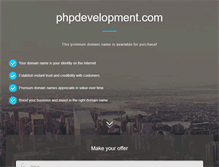 Tablet Screenshot of phpdevelopment.com